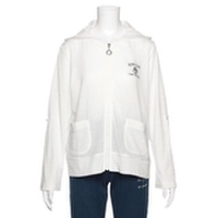 メッシュ編みジップパーカー