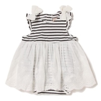 レース切り替えロンパース