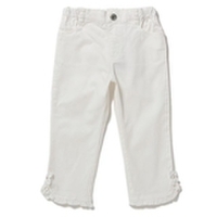 【30%OFF】裾フリルストレッチパンツ