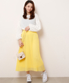 シフォンプリーツマキシスカート