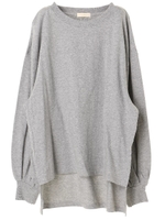 ・すきな丈ふわそでBIG T(チュニック)/杢ライトグレー