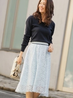 【WEB限定】レースドッキングOP/ライトグレー