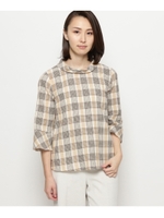 ドビーチェックシャツ/ベージュ(252)