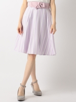 マルチストライプリュバンフレアスカート/ラベンダー