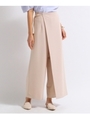 ラップベルトワイドパンツ/ベビーピンク(071)