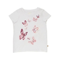 ガールズ バタフライプリントティー