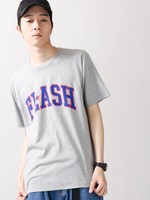 WEGO/FLASHロゴプリントTシャツ