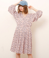 カシュクール×プリーツワンピース