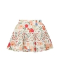 ガールズ ブルームプリントスカート