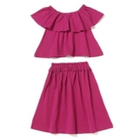 フレアブラウス×スカートセットアップ