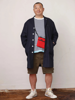 【BUCCA 44】リネン混ショップコート