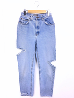 リメイククラッシュデニムパンツ リメイク      