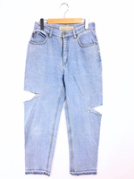 リメイククラッシュデニムパンツ リメイク      