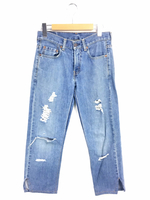 リメイククラッシュデニムパンツ リメイク LEVIS リーバイス   