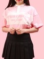 WC/切り替えロゴ襟付きTシャツ