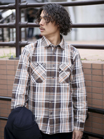 コットンヘビーフランネルワークシャツ