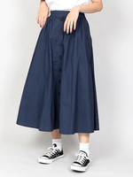PUNYUS/前ボタンリネンロングスカート