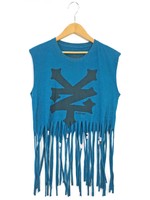 リメイクフリンジTシャツ リメイク     /サイズ表記 XL