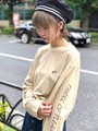 WEGO/スリーブロゴプリントロングTシャツ