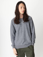 [18AW 新作アイテム]ベーシックカラーコットンクルーネックニット(綿100％、コットン)