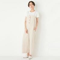 【25%OFF】【LIEN】前ボタンワイドオールインワン