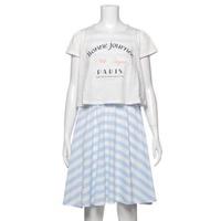 【50%OFF】Tシャツドッキングボーダーワンピース