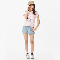 【50%OFF】ショルダーレースアップＴシャツ