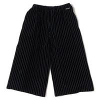 【50%OFF】ストライプ柄ベロアワイドパンツ