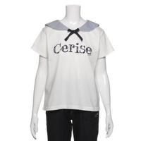 【50%OFF】セーラー衿つきロゴTシャツ