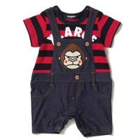 【50%OFF】ファニーゴリラサロペット重ね着風カバーオール