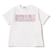 【50%OFF】ラインストーンボックスロゴTシャツ