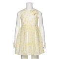 【50%OFF】リボンつきギンガム花柄ノースリーブワンピース