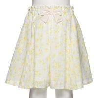 【50%OFF】リボンつきフレアキュロット