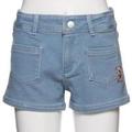 【50%OFF】ワッペンつきデニムショートパンツ