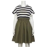 【トドラーサイズ向け】ボーダードッキングワンピース