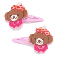 くまちゃんヘアクリップ2個セット