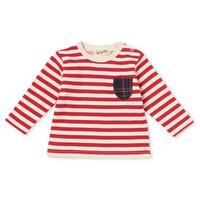 【30%OFF】チェックポケットボーダー裏毛Tシャツ