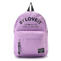 チャームつきロゴリュック