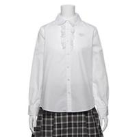 フリルつきスカラップ衿ブラウス