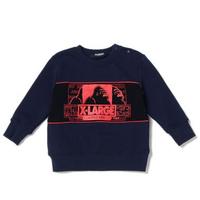 【30%OFF】ロゴOG切り替えクルーネック裏毛トレーナー