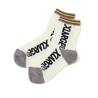 【30%OFF】ロゴラインクルーソックス
