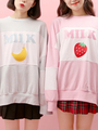WC/MILK切り替えスウェット