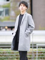 [18AW 新作アイテム]ニットメルトンチェスターコート