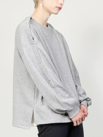 DING/スナップボタンスリーブスウェット