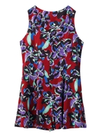 #1 ROMEO FLOWER SHORT ALL IN ONE/レッド