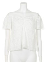 2WAYフレアオフショルTOPS/オフホワイト