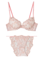 AIRLY COLOR グラマーアップブラショーツセット/PINK