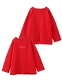 BACK SLIT TOP/レッド