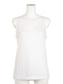 BASIC CUT&SEWN TANK TOP/ホワイト
