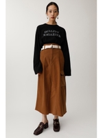 BELTED MILITARY スカート/L/BRN1